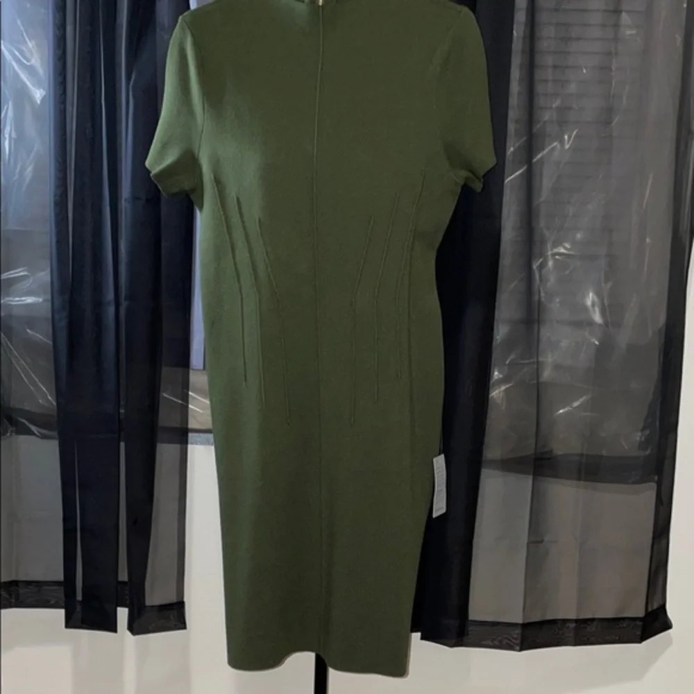 Eliza J Olive Green Midi Dress